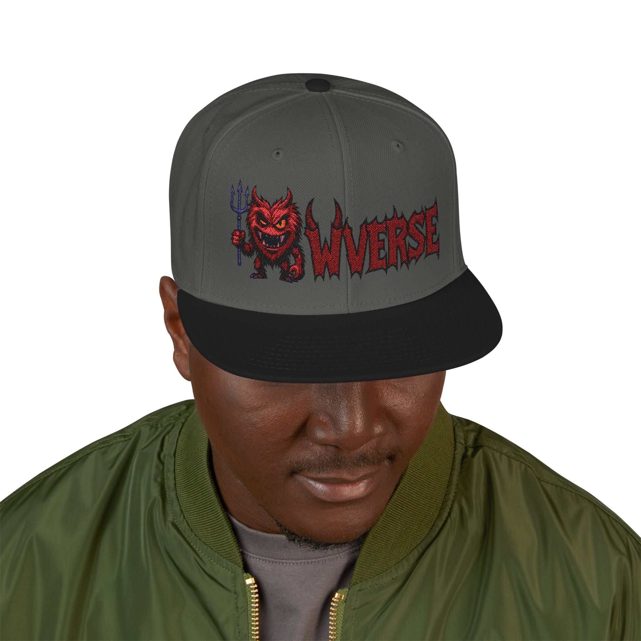 W Verse Mascot and Devilish Snapback Cap