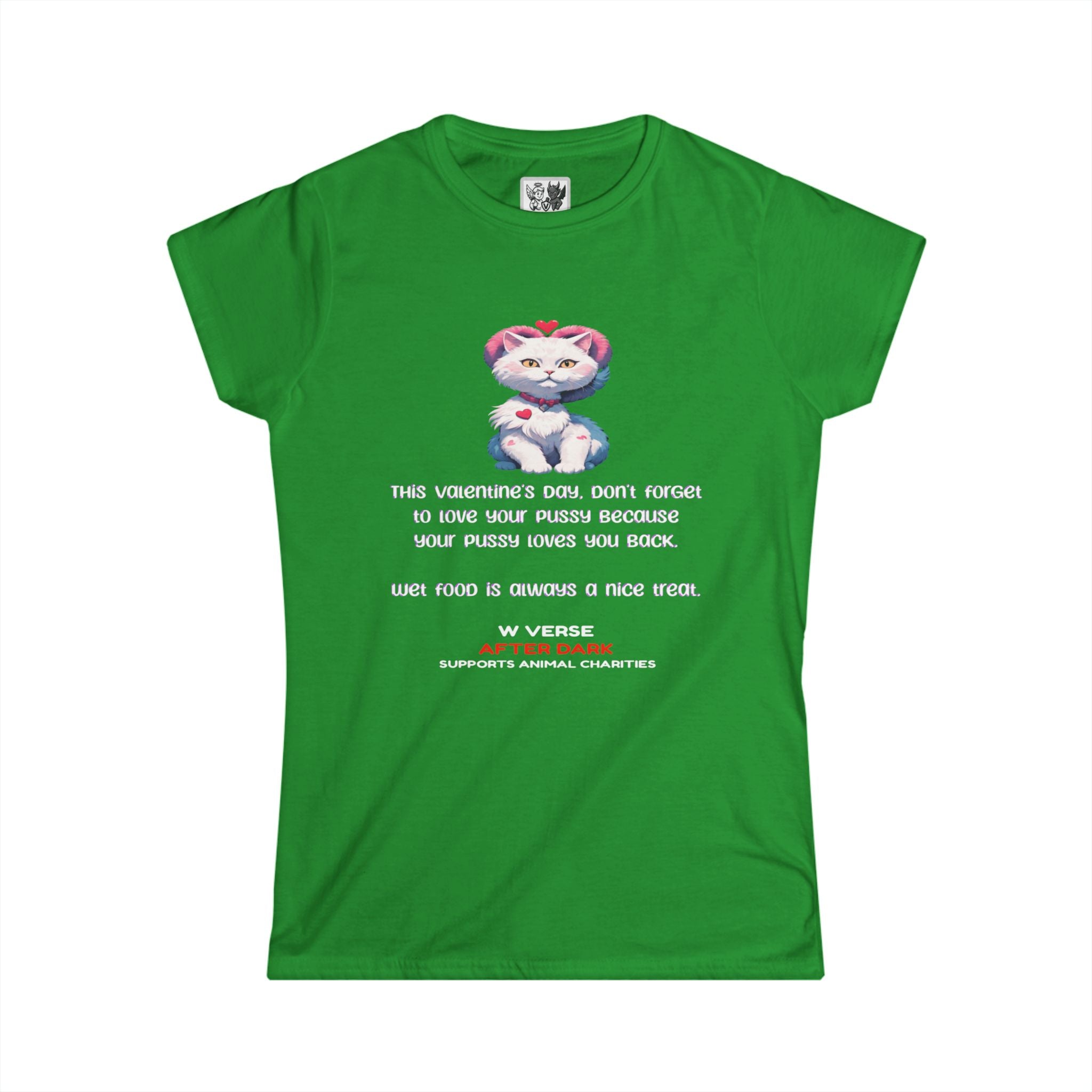 Tricou W Verse de Ziua Îndrăgostiților cu imprimeu îndrăgostită
