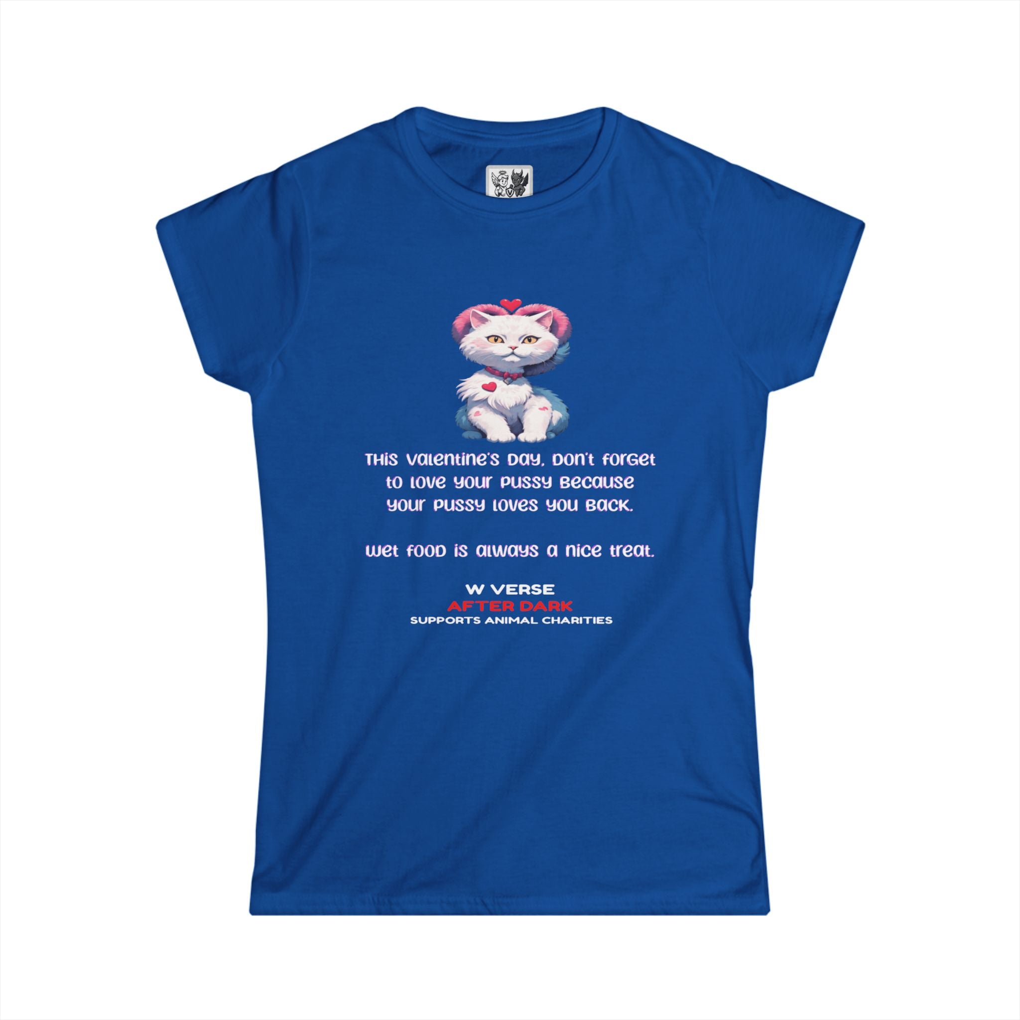 Tricou W Verse de Ziua Îndrăgostiților cu imprimeu îndrăgostită