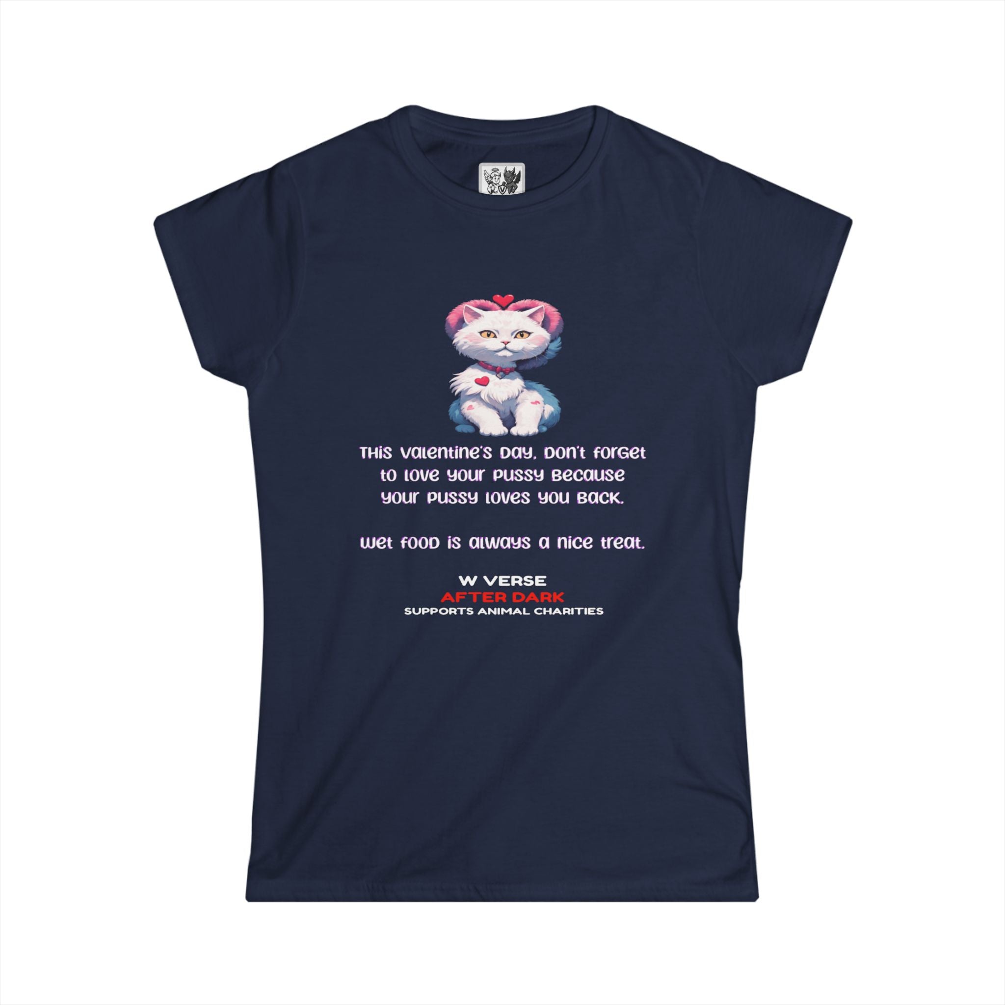 Tricou W Verse de Ziua Îndrăgostiților cu imprimeu îndrăgostită