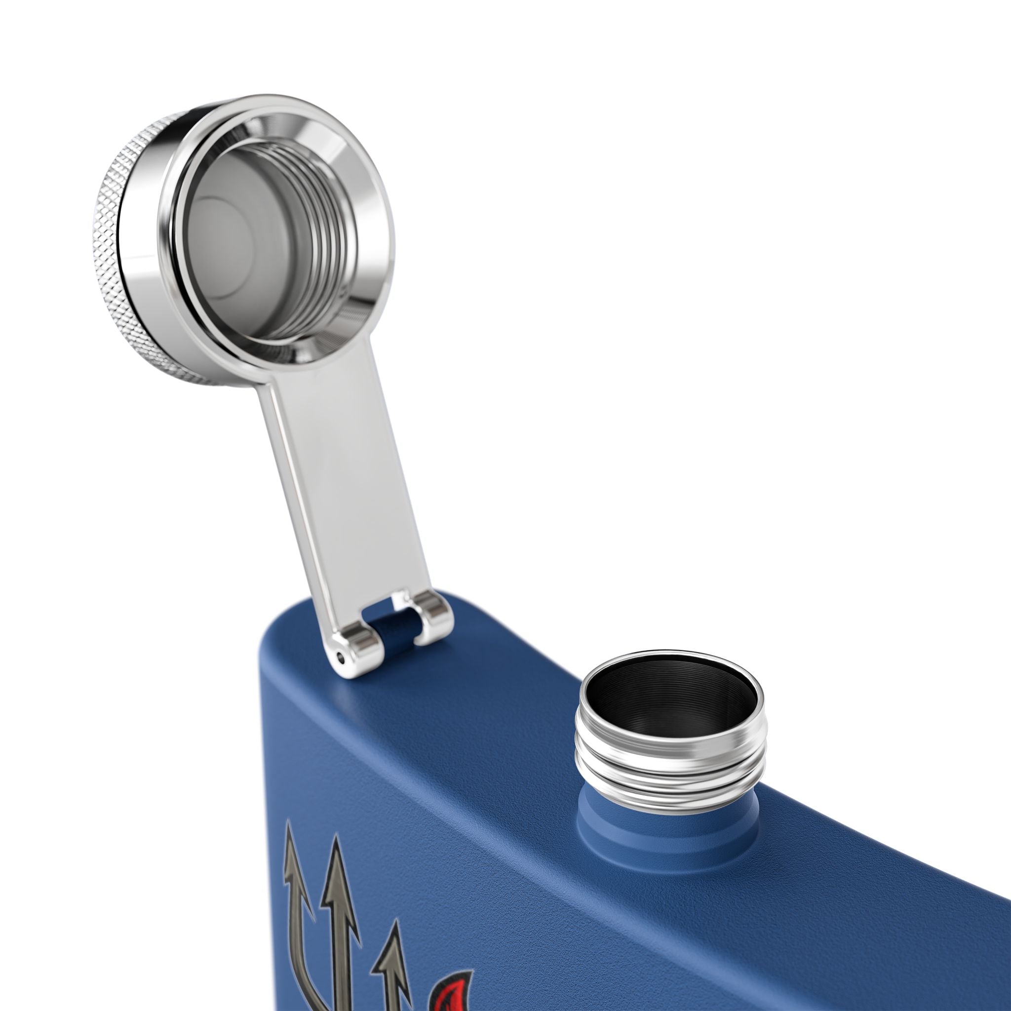 W Verse Mascot & Devilish Logo Flask