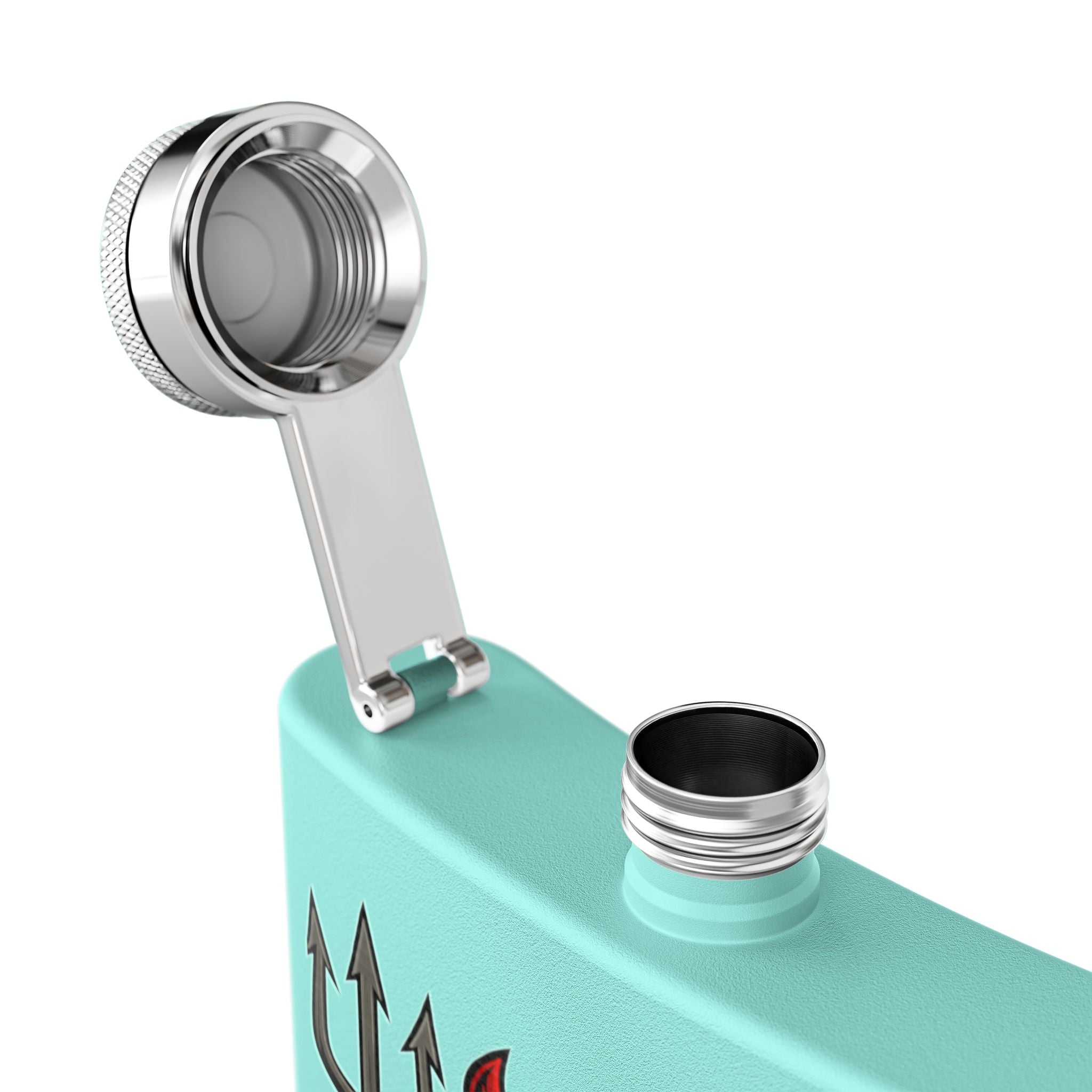 W Verse Mascot & Devilish Logo Flask