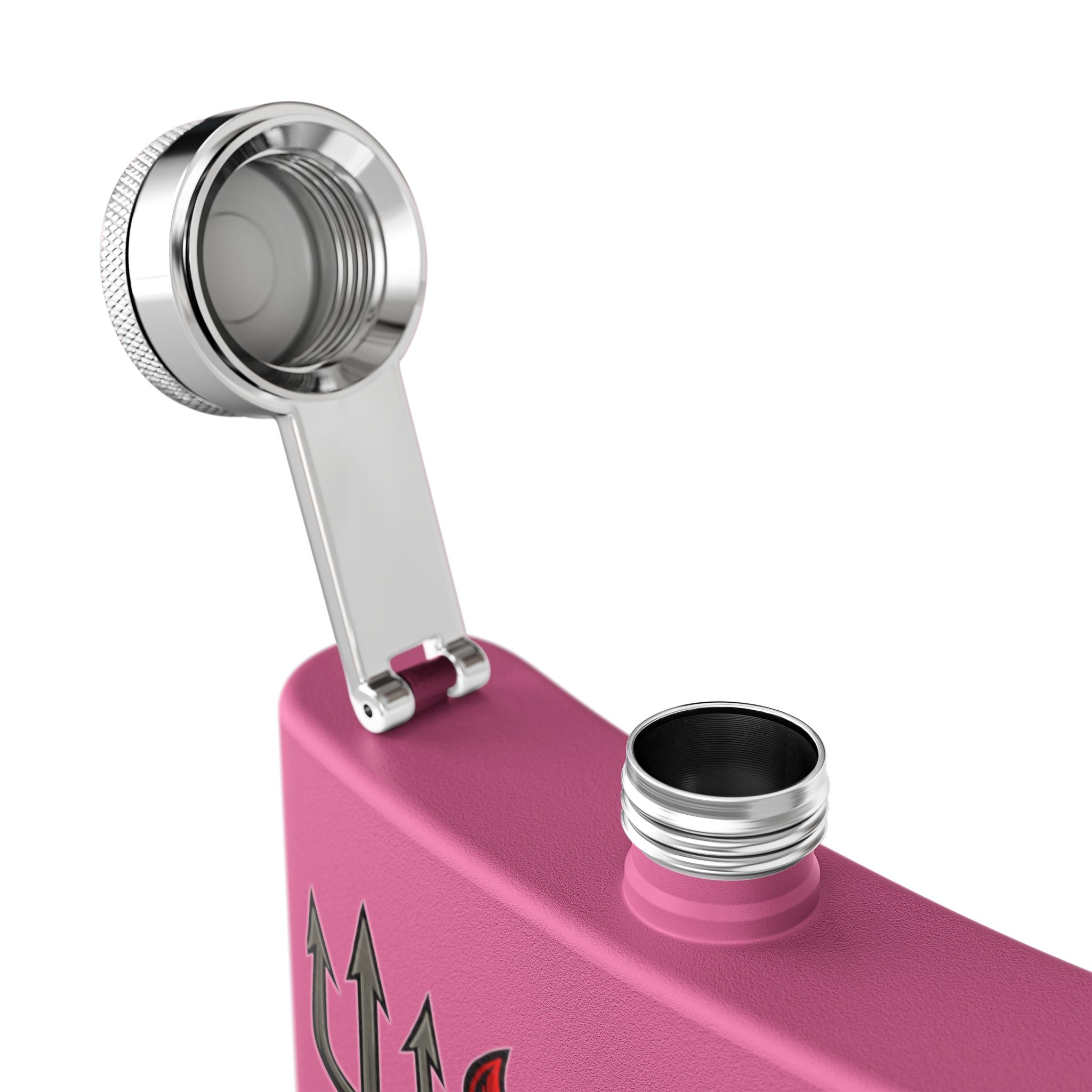 W Verse Mascot & Devilish Logo Flask