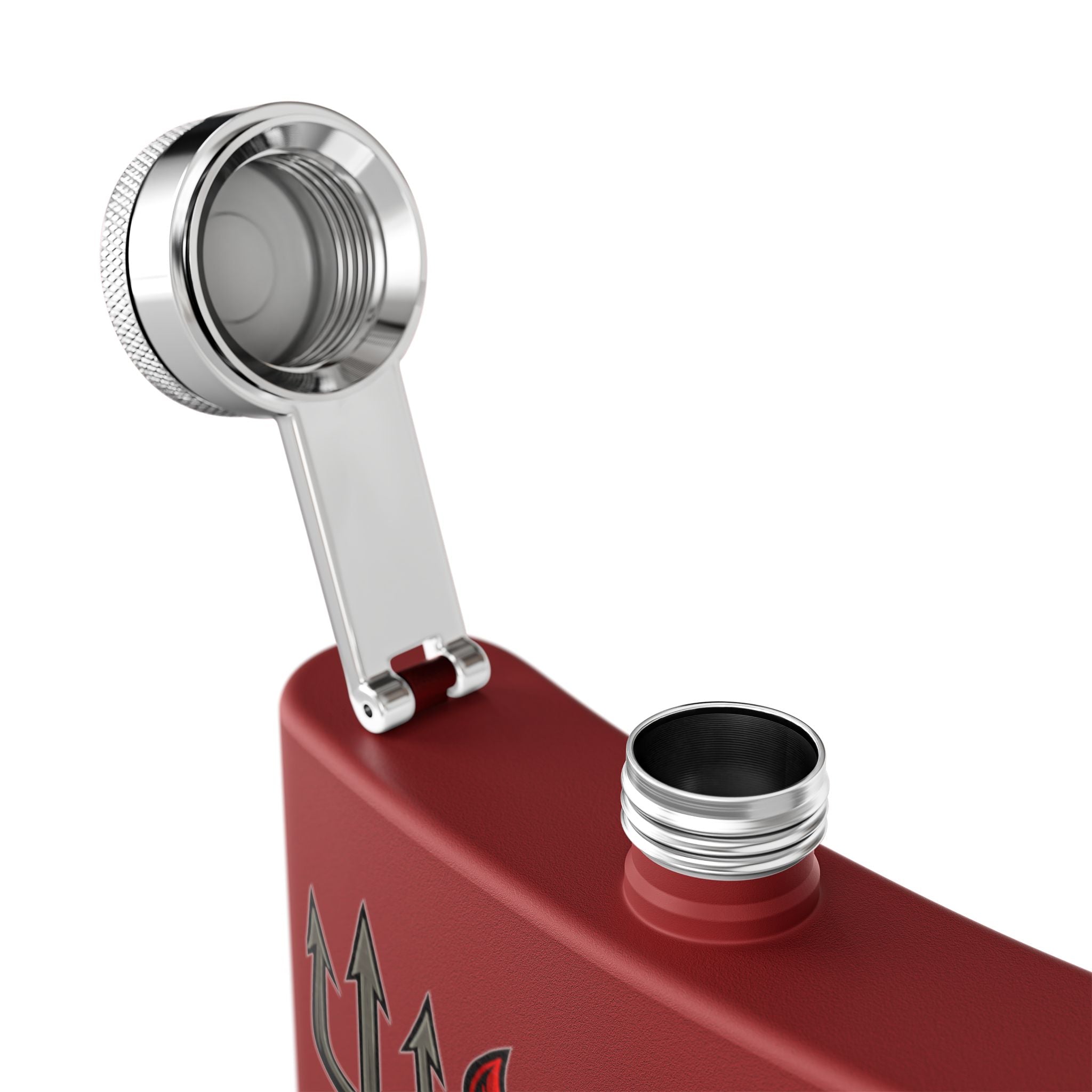 W Verse Mascot & Devilish Logo Flask