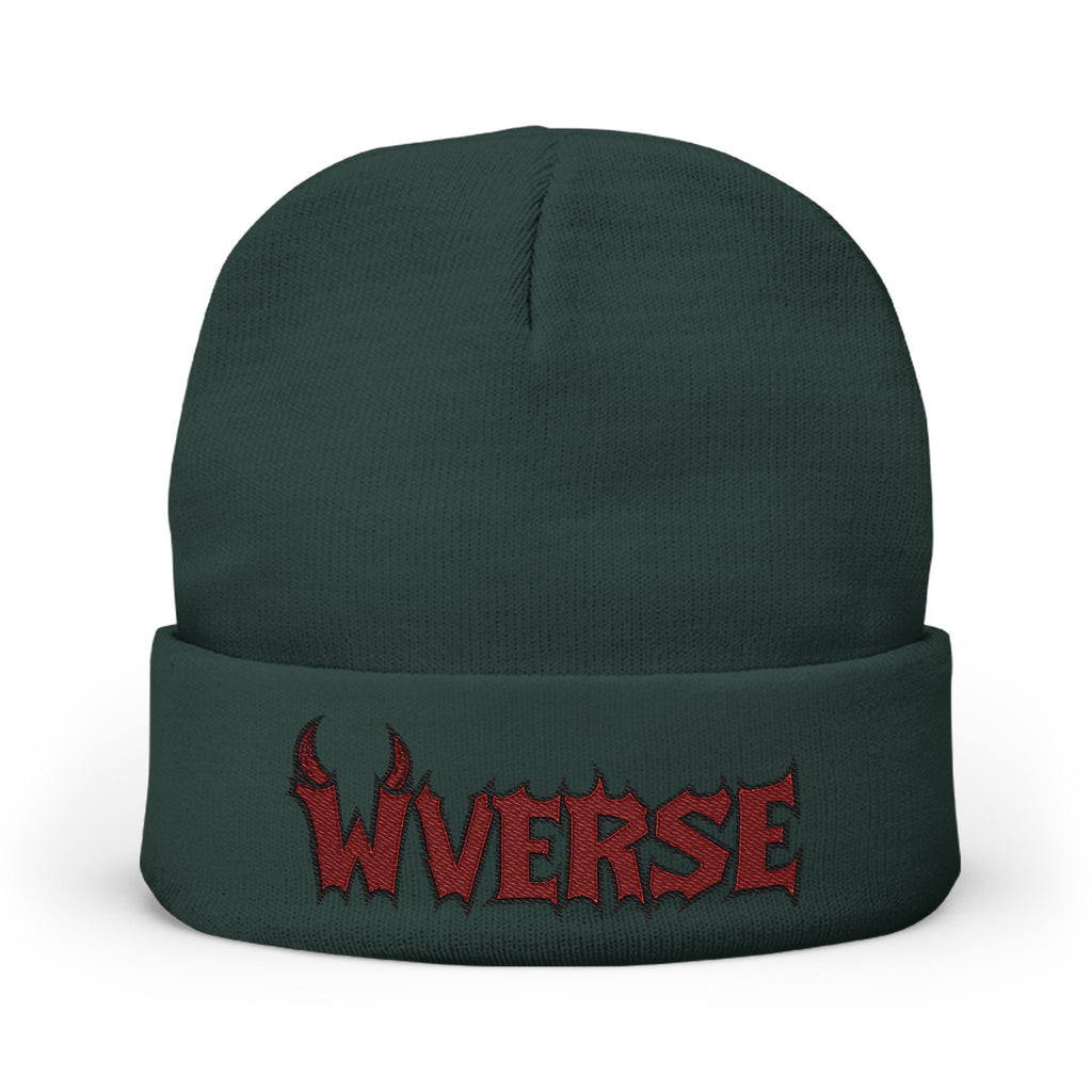 W Verse Branded Knit Beanie