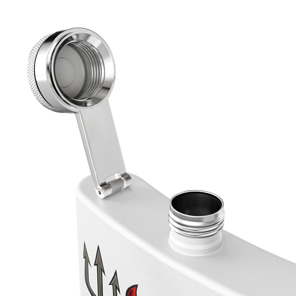 W Verse Mascot & Devilish Logo Flask