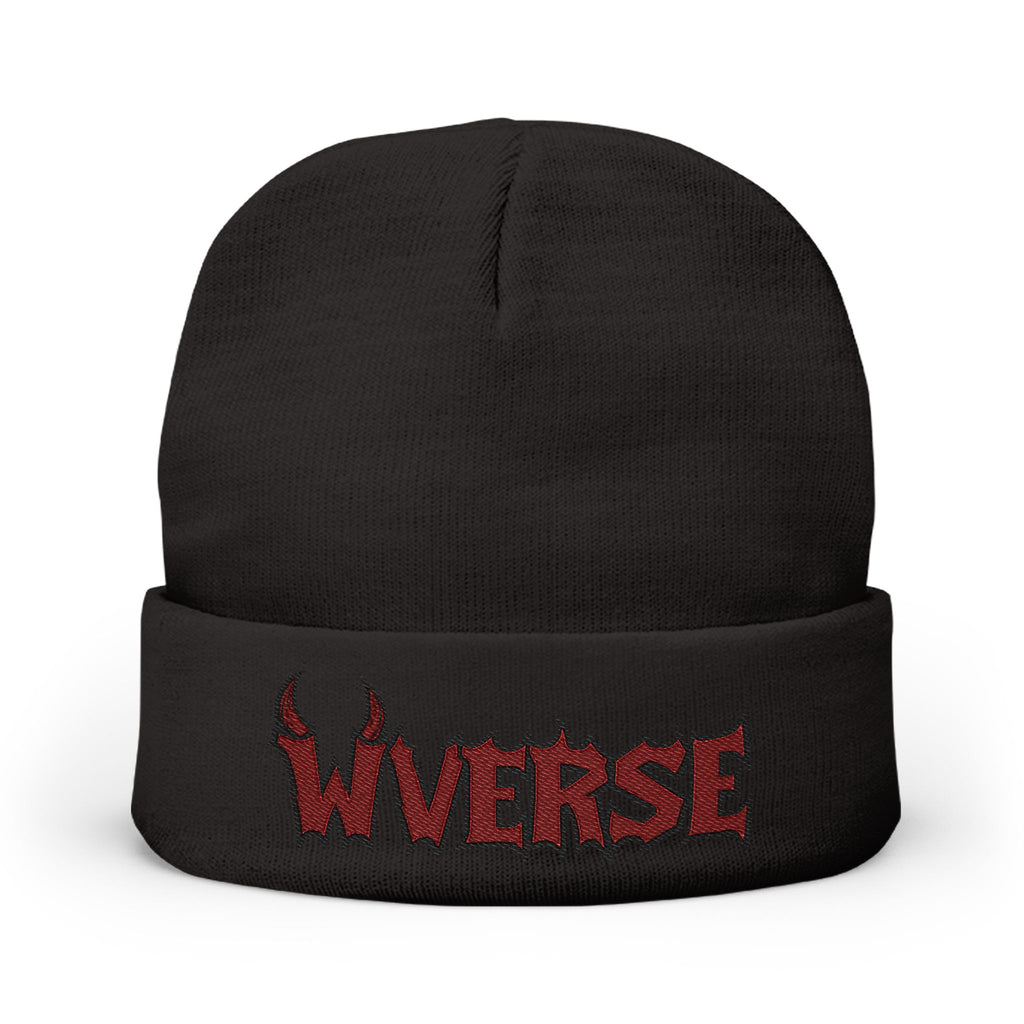 W Verse Branded Knit Beanie