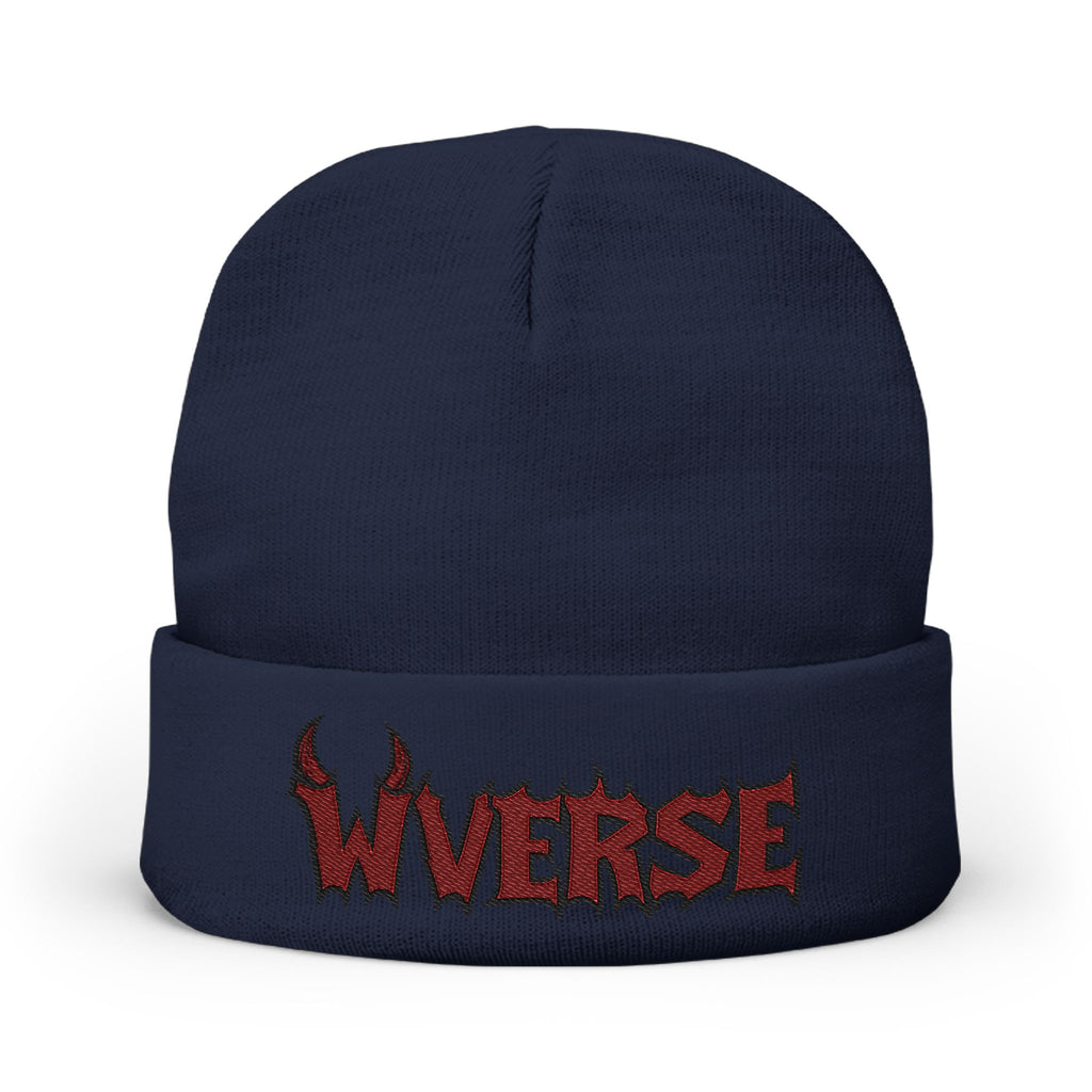 W Verse Branded Knit Beanie