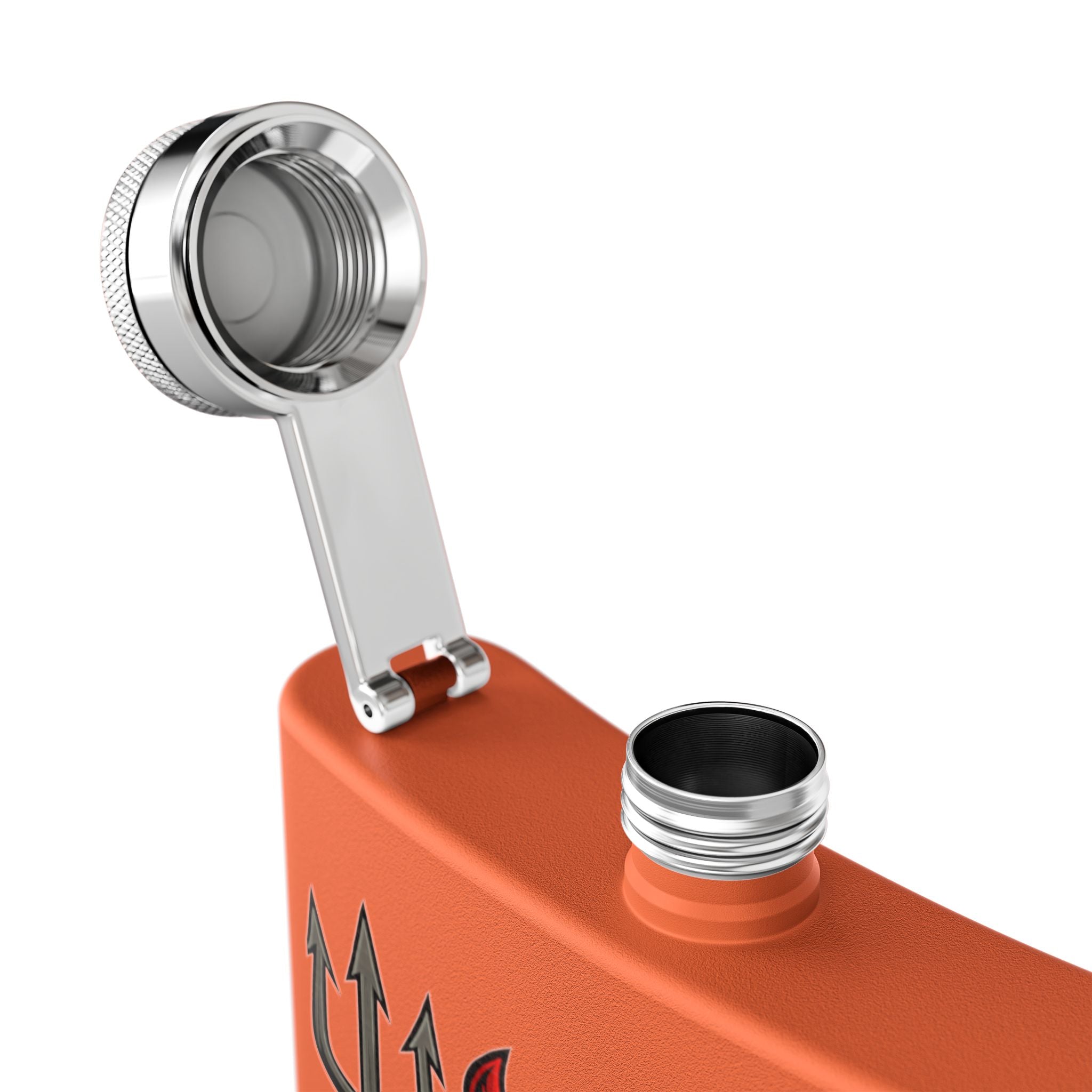W Verse Mascot & Devilish Logo Flask