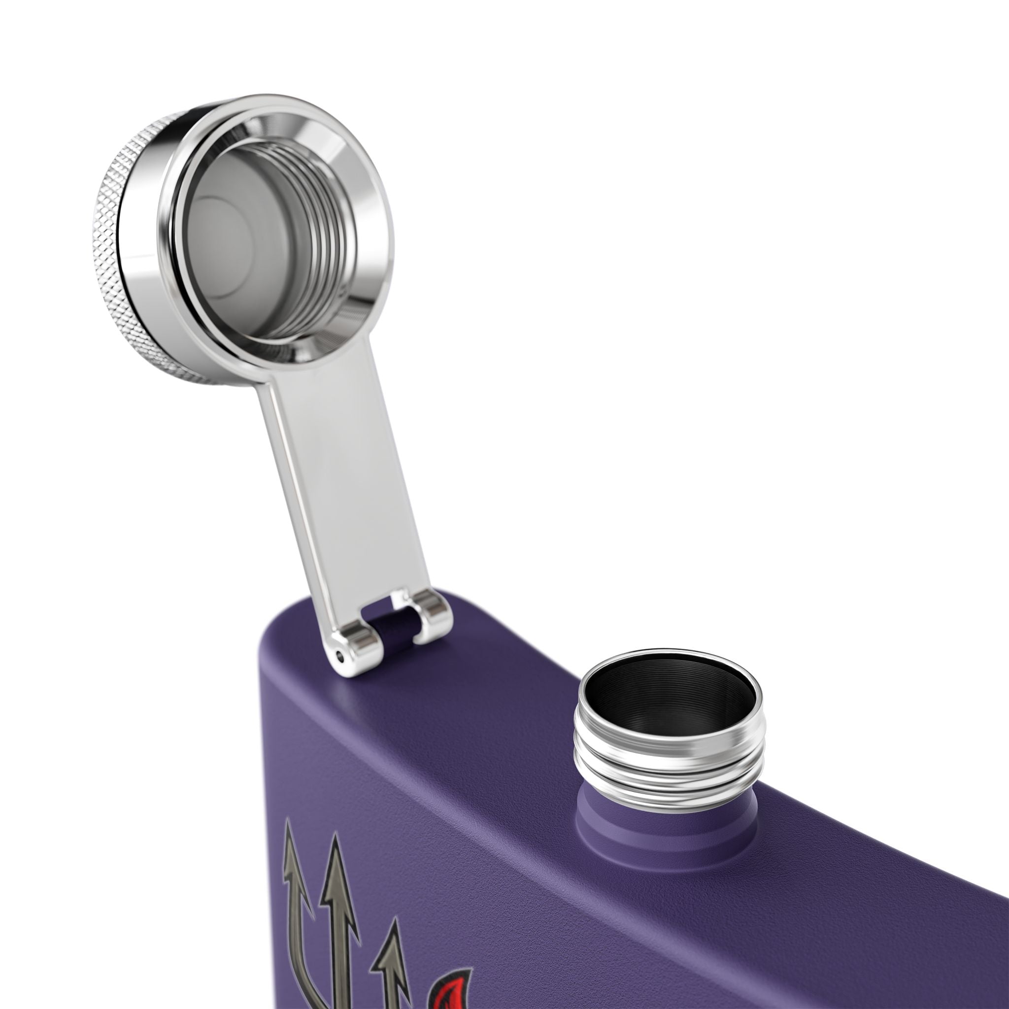W Verse Mascot & Devilish Logo Flask