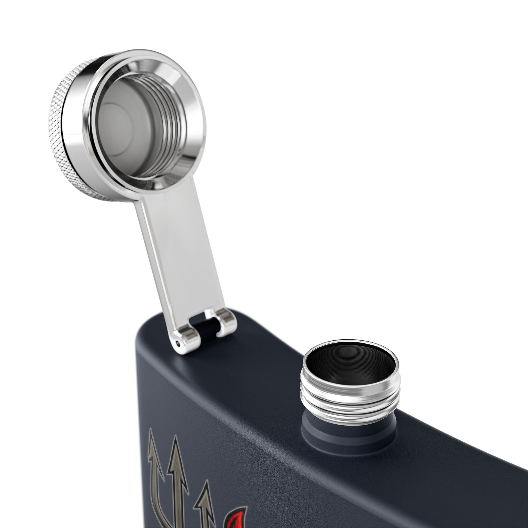 W Verse Mascot & Devilish Logo Flask