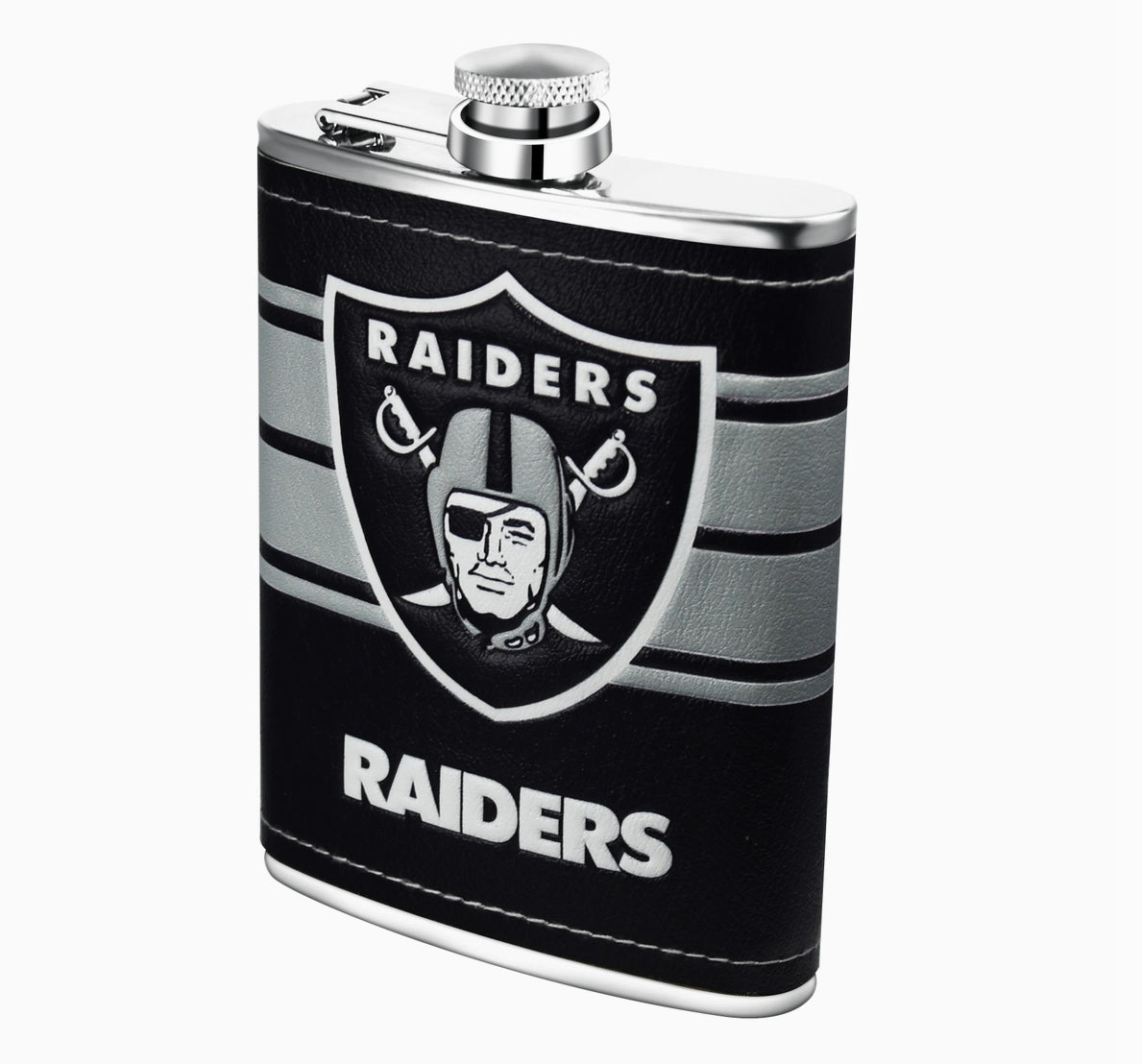 Las Vegas Raiders 8oz Stainless Steel Hip Flask