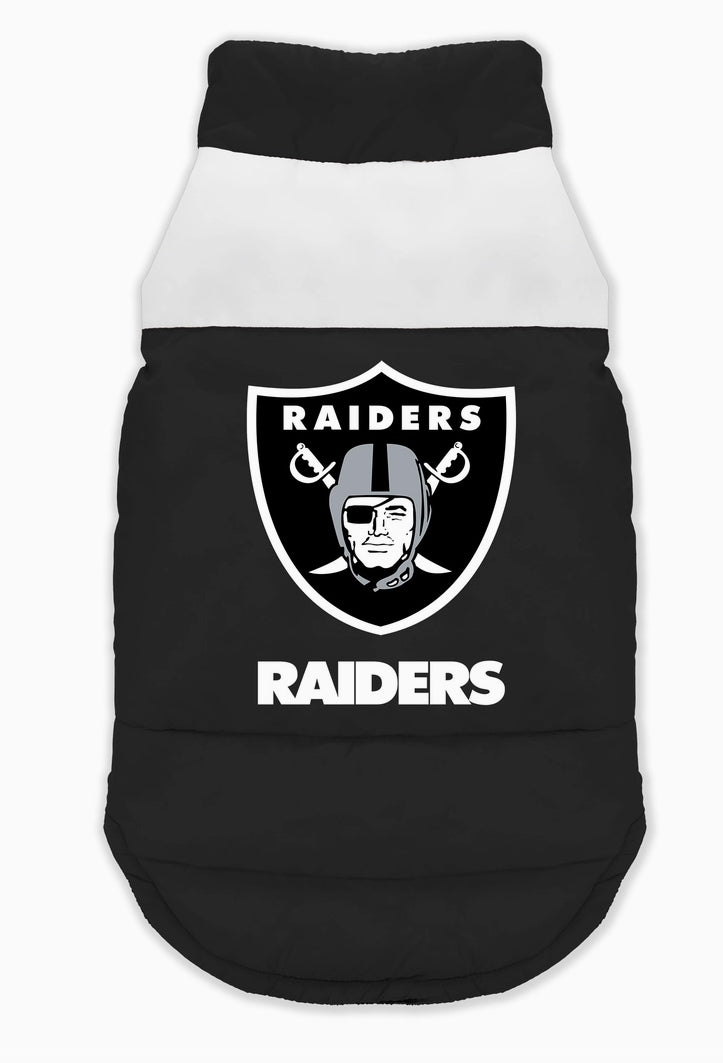 Las Vegas Raiders Pet Parka Puffer Vest