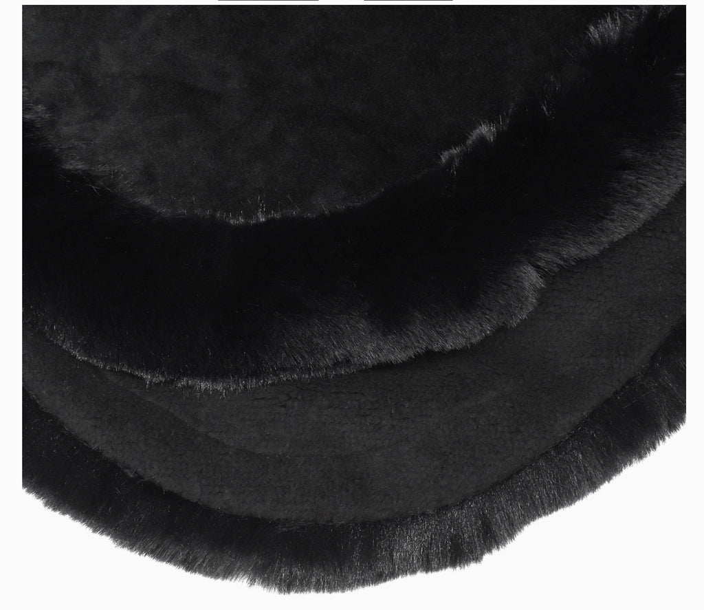 Las Vegas Raiders Fur Trim Poncho
