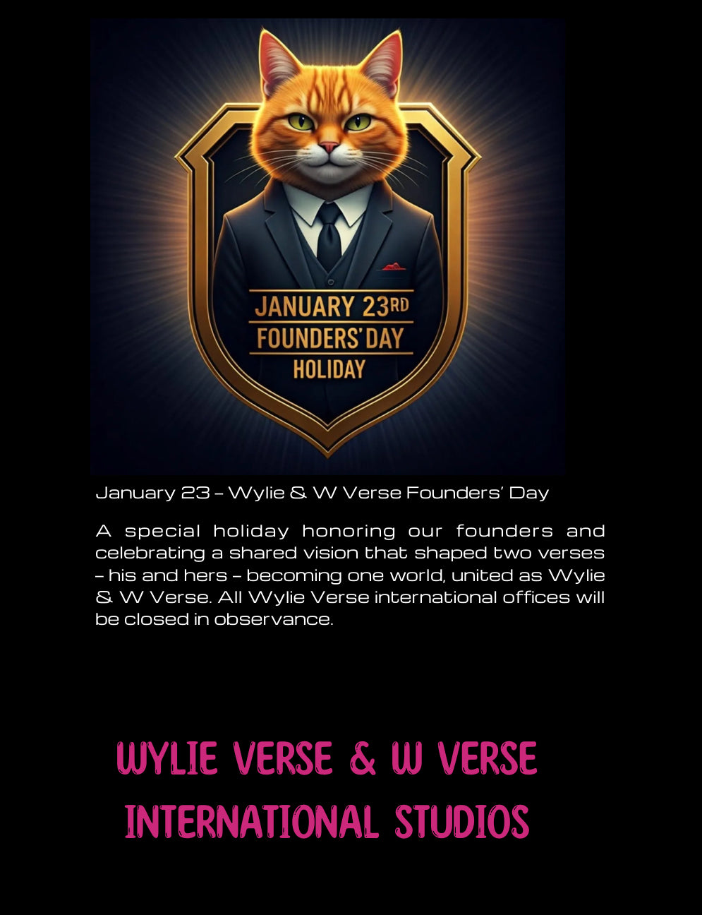 Wylie & W Verse Founders’ Day